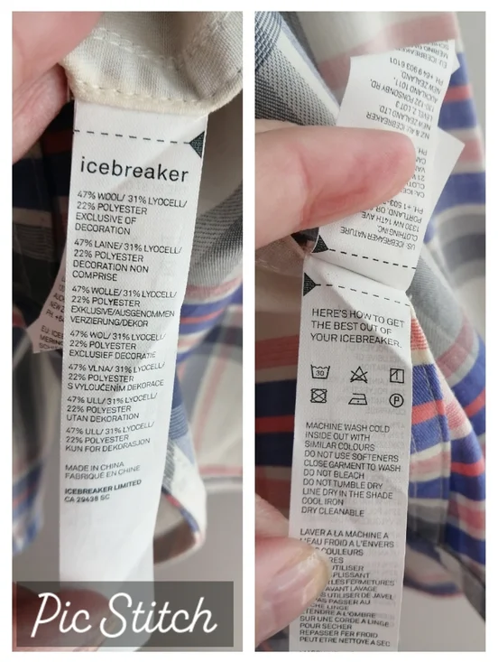 NWT Icebreaker Cool Lite Kahla Long Sleeve Plaid Button Up Wool Lyocell Blend XS - Picture 13 of 16